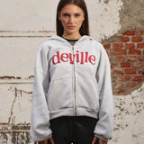 Light Grey Zip Hoodie