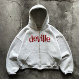 Light Grey Zip Hoodie