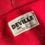 FADED RED ZIP HOODIE
