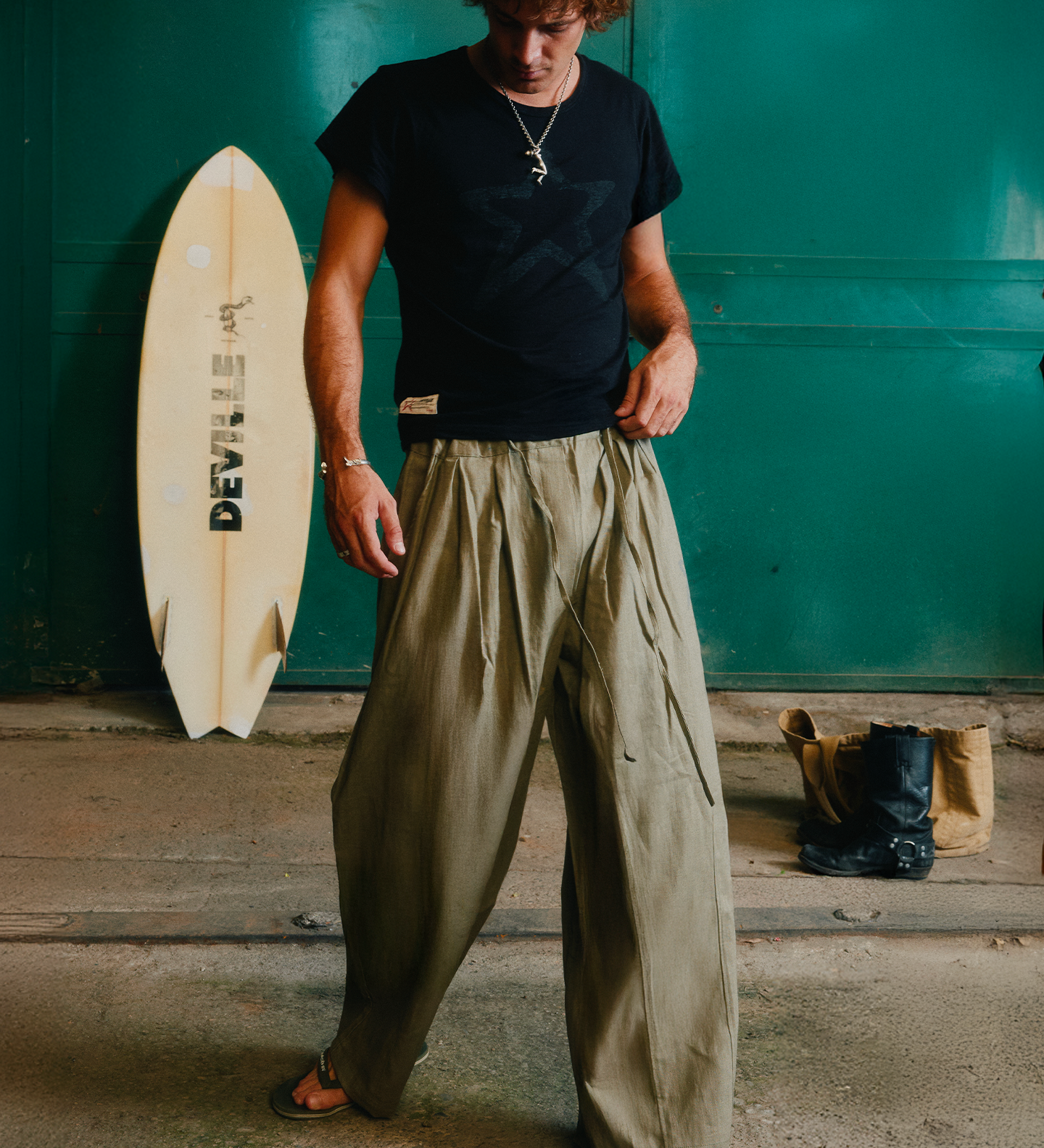 Star Linen Pants