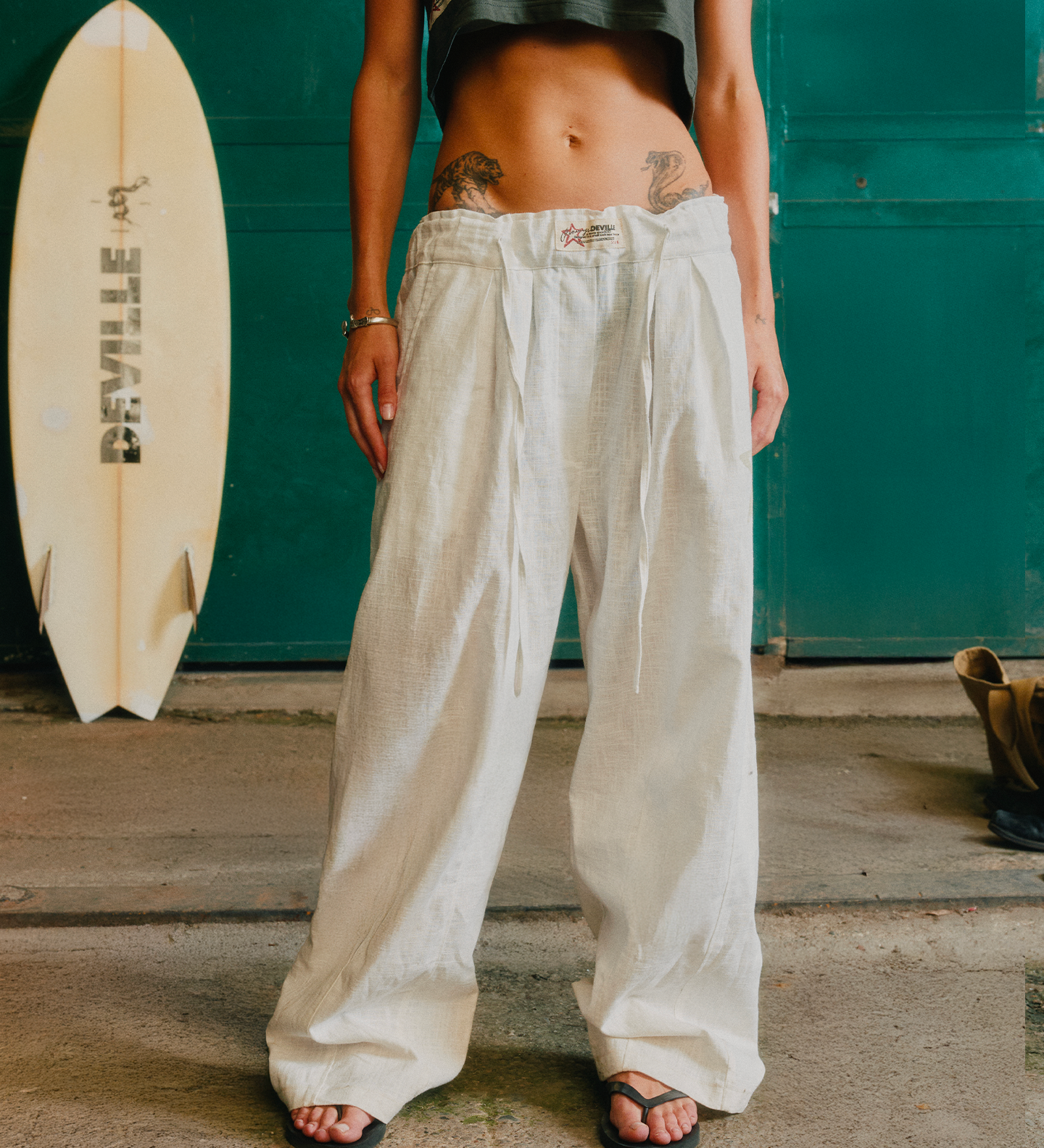 Star Linen Pants