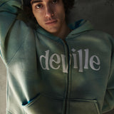 Light Green Zip Hoodie