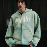 Light Green Zip Hoodie