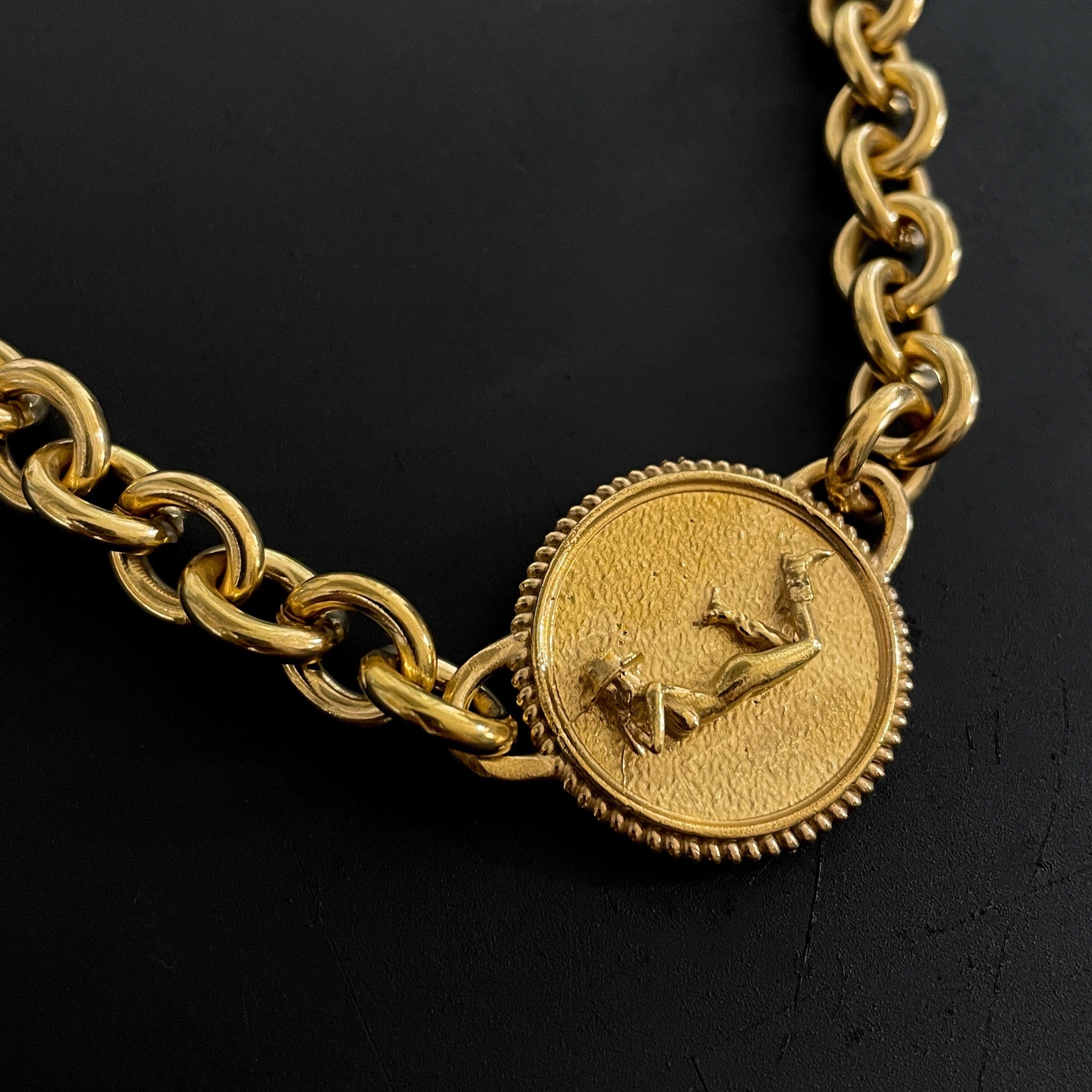 COWGIRL MEDAL NECKLACE