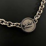 COWGIRL MEDAL NECKLACE