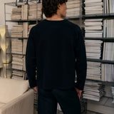 Black Waffle Thermal Raglan