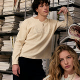 Cream Waffle Thermal Raglan