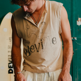 Cream Slub Tank